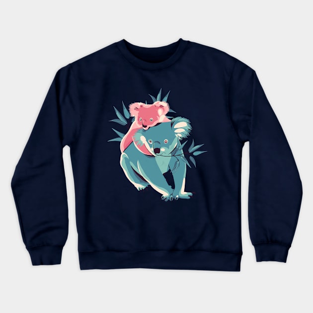 Baby and mum Koalas Crewneck Sweatshirt by Mimie20